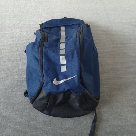 Nike Hoops Elite Backpack Blue Multi Zip Pockets Shoe Storage Basketball School - Picture 9 of 9